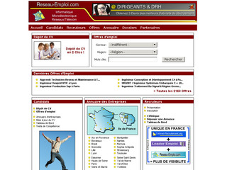 Aperçu visuel du site http://www.reseau-emploi.com