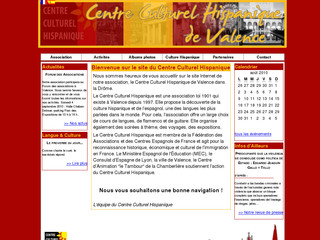 Aperçu visuel du site http://www.centreculturelhispanique.fr