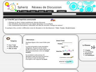Tchat Serveur Discussion - Spheriz Tchat Serveur Discussion - Spheriz