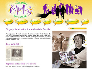 Aperçu visuel du site http://www.lavoixpourencre.fr
