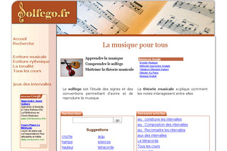 Aperçu visuel du site http://www.solfego.fr