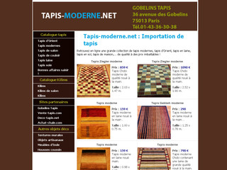 Aperçu visuel du site http://www.tapis-moderne.net