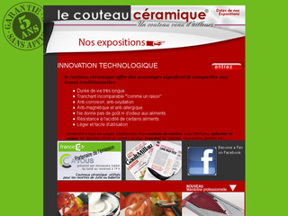 Aperçu visuel du site http://www.couteauceramique.fr/