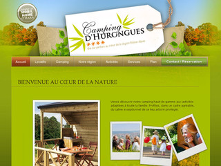 Aperçu visuel du site http://www.camping-hurongues.com/