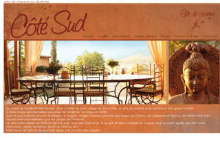 Aperçu visuel du site http://www.gite-cotesud.com