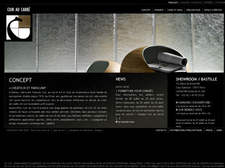 Aperçu visuel du site http://www.cuiraucarre.com/