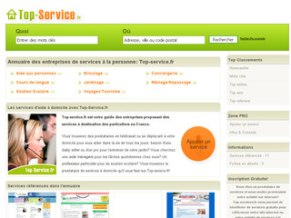 Aperçu visuel du site http://www.top-service.fr