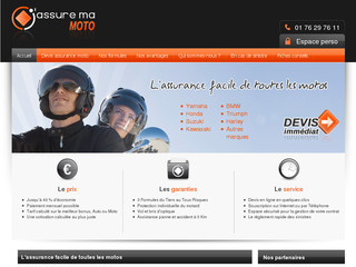 Aperçu visuel du site http://www.jassuremamoto.fr