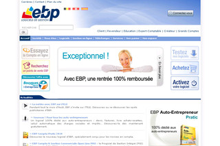 Aperçu visuel du site http://www.ebp.com