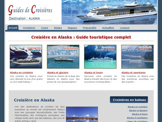 Aperçu visuel du site http://www.croisiere-alaska.ca