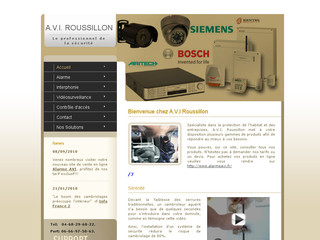 Aperçu visuel du site http://www.aviroussillon.fr