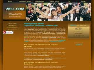 Aperçu visuel du site http://www.organisation-mariage-well.com