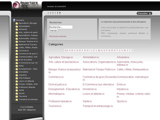 Aperçu visuel du site http://repertoirepro.fr
