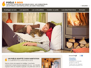 Aperçu visuel du site http://www.poelebois.org