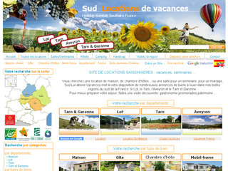 Aperçu visuel du site http://www.sud-location-vacances.fr/