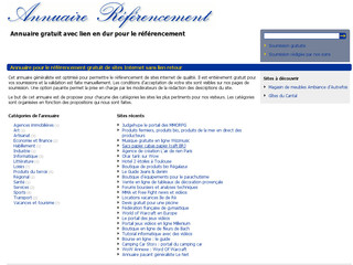 Aperçu visuel du site http://www.annuaire-referencement.eu