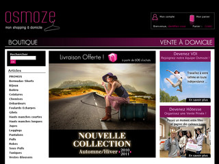 Aperçu visuel du site http://www.osmoze-mode.fr
