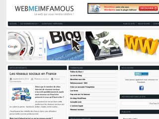 Aperçu visuel du site http://www.webmeimfamous.com