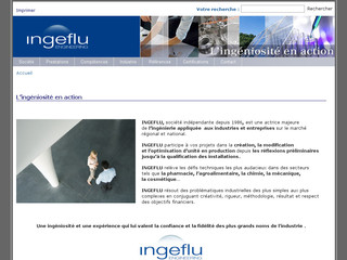 Aperçu visuel du site http://www.ingeflu.com