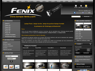 Aperçu visuel du site http://www.lampe-fenix.com