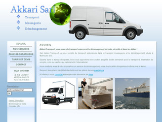 Aperçu visuel du site http://www.akkari-transport.com/