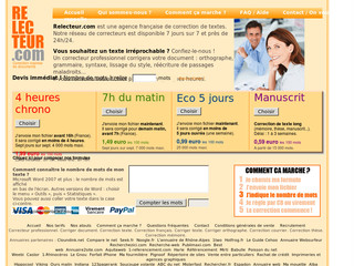 Aperçu visuel du site http://relecteur.com