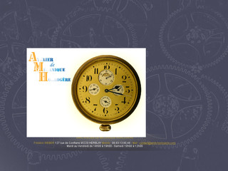 Aperçu visuel du site http://www.amh-horlogerie.com