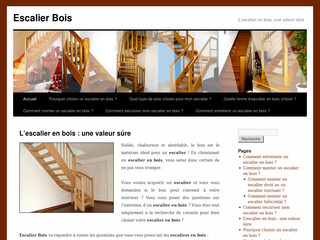 Aperçu visuel du site http://www.bois-escalier.com/
