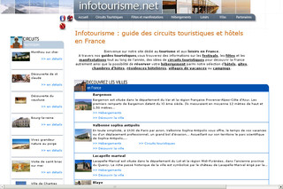 Aperçu visuel du site http://www.infotourisme.net