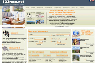 Aperçu visuel du site http://www.123resa.net