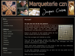 Aperçu visuel du site http://www.marqueterie-czn.fr
