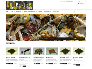 Aperçu visuel du site http://www.duteafree.com