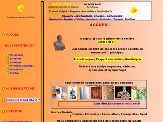 Aperçu visuel du site http://monsoleil.desuite.org
