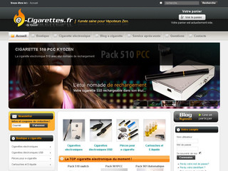 Aperçu visuel du site http://www.e-cigarettes.fr