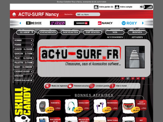 Aperçu visuel du site http://www.actu-surf.fr/