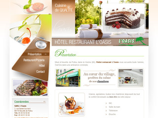 Aperçu visuel du site http://www.hotel-restaurant-loasis.com/