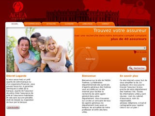 Aperçu visuel du site http://www.assureursyvelines.fr