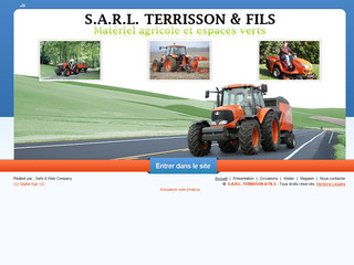 Aperçu visuel du site http://www.machines-agricoles-terrisson.fr/