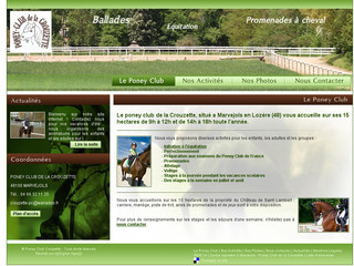Aperçu visuel du site http://www.centre-equestre-lozere.fr