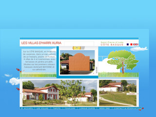 Aperçu visuel du site http://www.villas-dharri-xuria.com