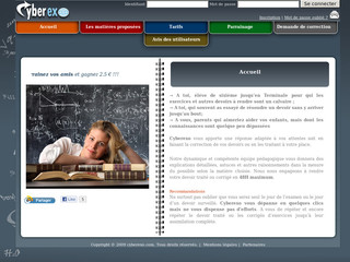 Aperçu visuel du site http://www.cyberexo.com/
