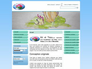 Aperçu visuel du site http://artettissu.lesite.pro
