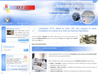 Aperçu visuel du site http://www.dfc-cuisiniste-38.com/