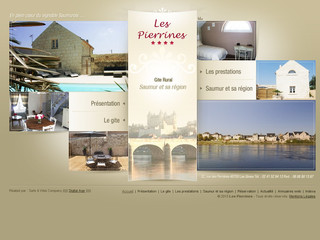 Aperçu visuel du site http://www.gite-rural-lespierrines-49.com/