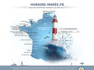 Aperçu visuel du site http://www.horaire-maree.fr/