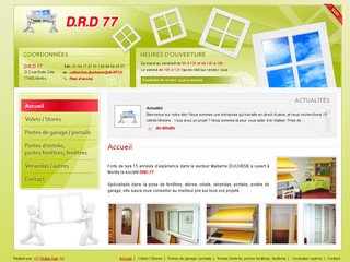 Aperçu visuel du site http://www.drd77.fr