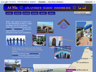 Aperçu visuel du site http://www.atlantique-maroc-immobilier.com