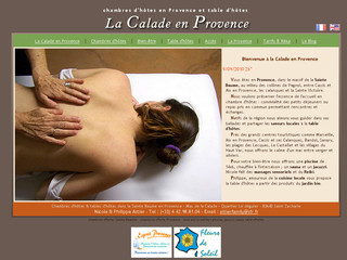 Aperçu visuel du site http://www.lacalade-provence.fr