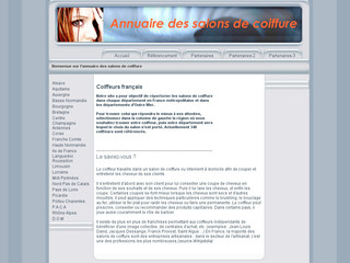 Aperçu visuel du site http://www.salons-coiffure.fr