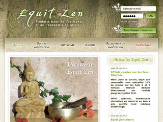 Aperçu visuel du site http://equit-zen.com